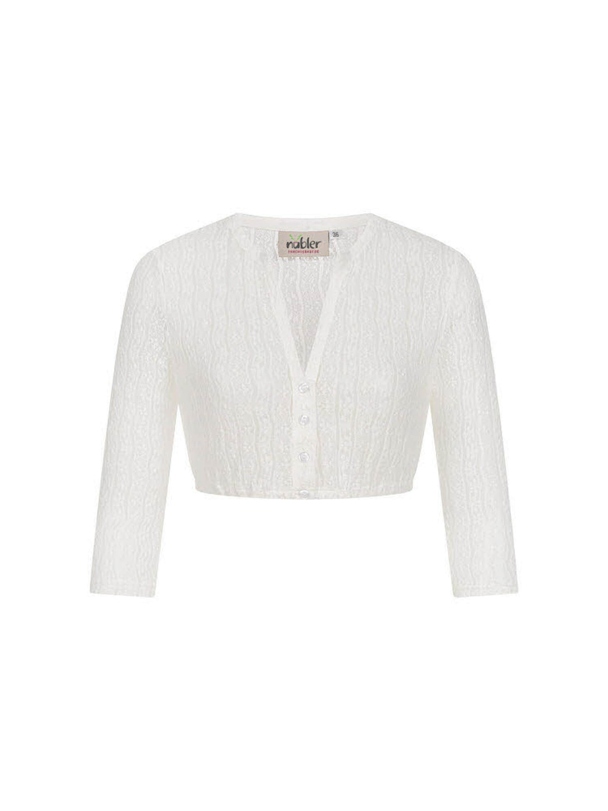 Trachtenhof Nübler Trachtenbluse 'Dirndlbluse langarm Juna'‌‌‌‌‌‌‌‌‌‌ in Beige: Vorderseite