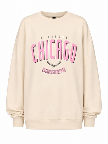 Worldclassca Oversizepullover 'Chicago'‌‌ in Beige: Vorderseite