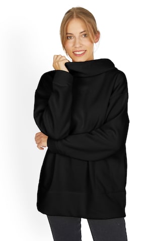 Vestino Sweatshirt in Black: front