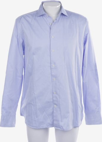 Hackett London Button Up Shirt in XL in Blue: front