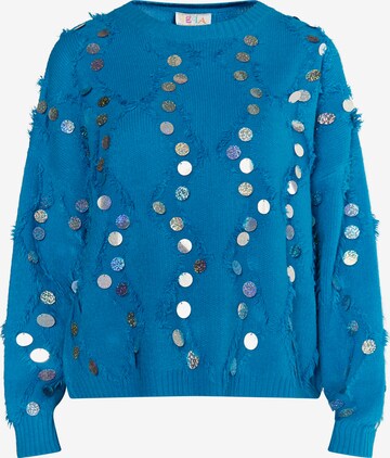 Pull-over IZIA en bleu : devant