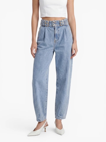 Hoermanseder - Tapered Pantalón vaquero plisado 'Hava' en azul: frente
