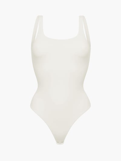 cfab (formerly creamy fabrics) Body moldeador 'Low Back - Body' en XS en blanco, Vista del producto