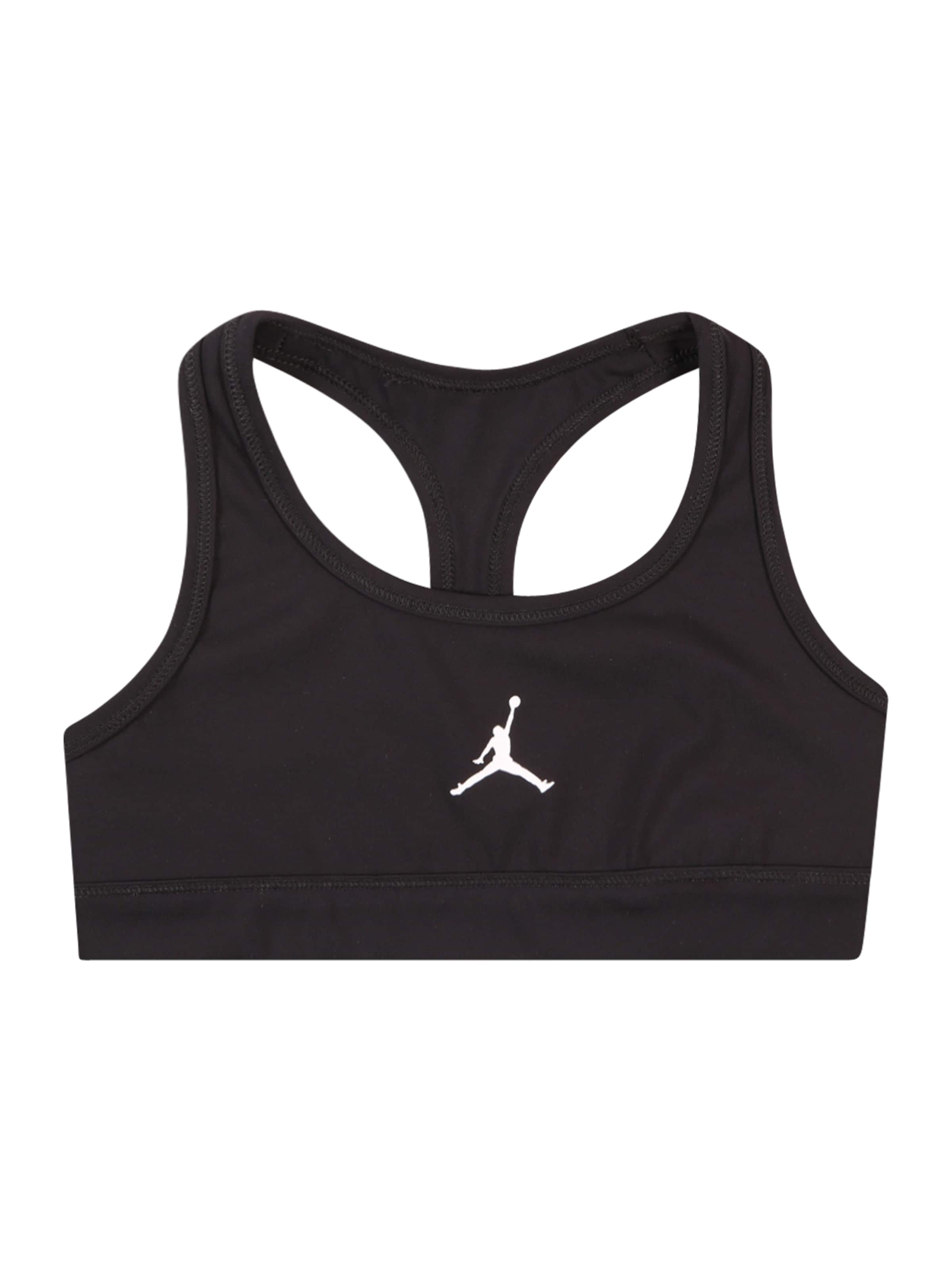 Jordan Μπουστάκι Σουτιέν σε μαύρο: μπροστά
