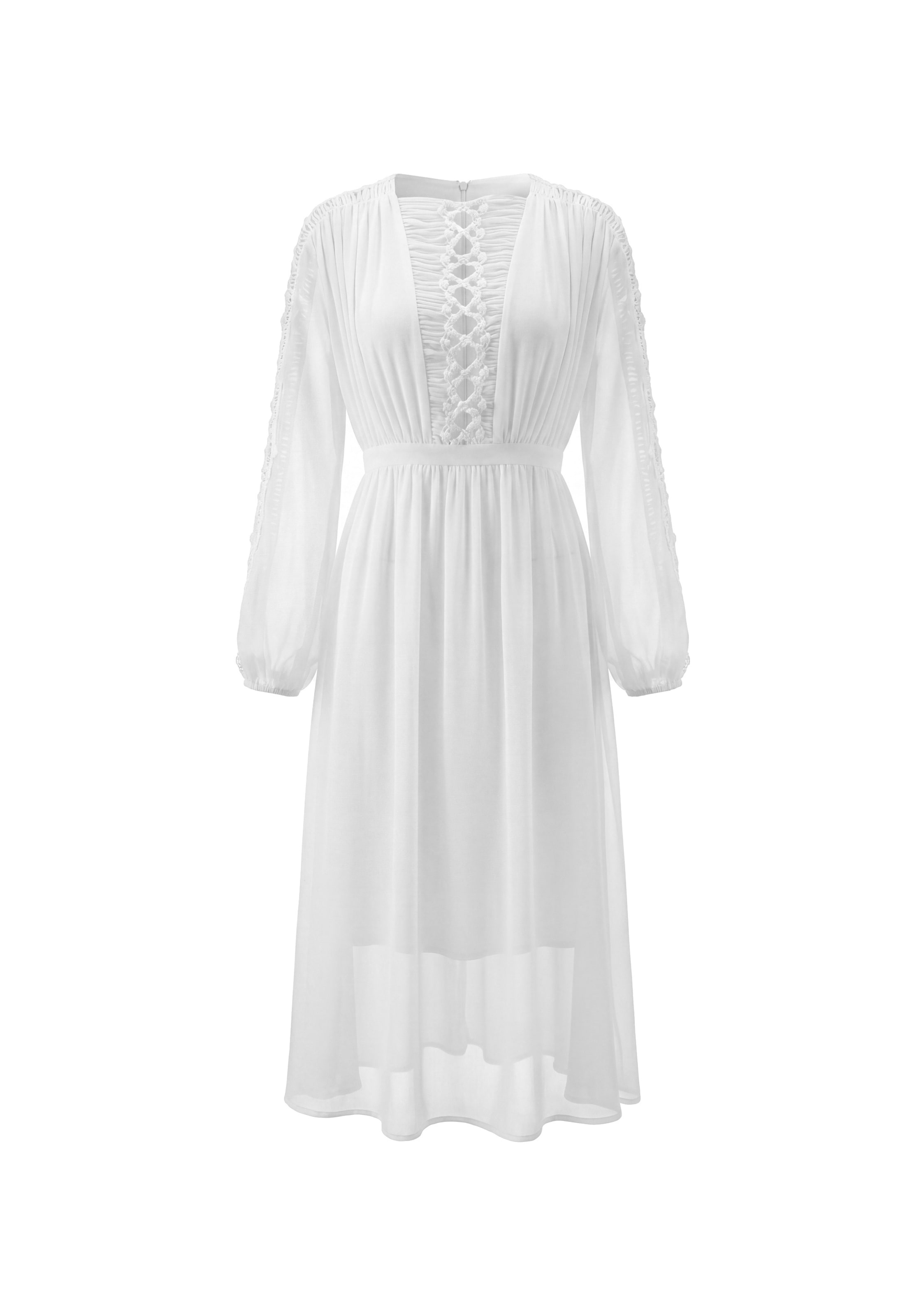 faina - Vestido 'Glow' em branco: frente