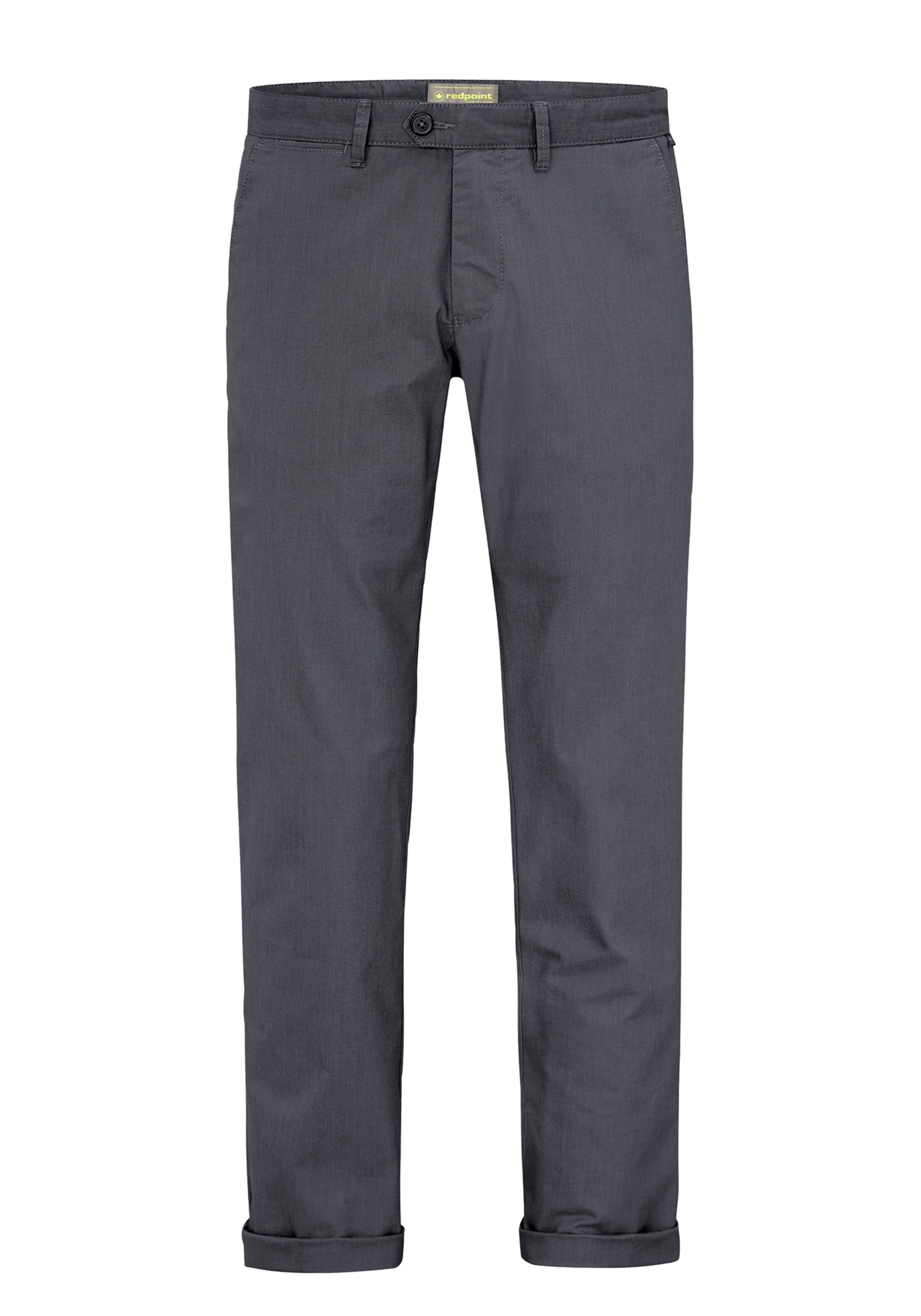 REDPOINT Slim fit Chino Pants in Grey: front