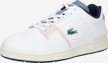 Baskets basses 'Court Cage' LACOSTE en blanc : devant