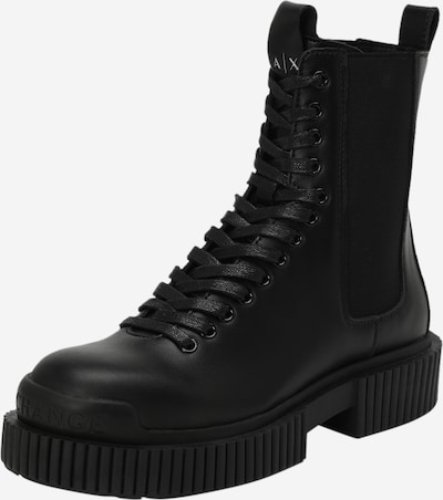 ARMANI EXCHANGE Bottines à lacets en noir / blanc, Vue avec produit