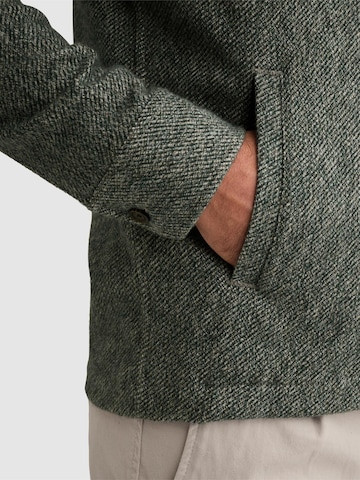 VANGUARD Overgangsjakke 'Overshirt in brushed mouliné with zipper closure' i grøn