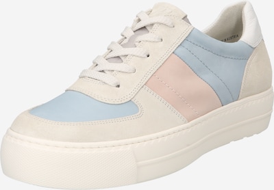 Paul Green Sneaker in beige / hellblau / pastellorange, Produktansicht