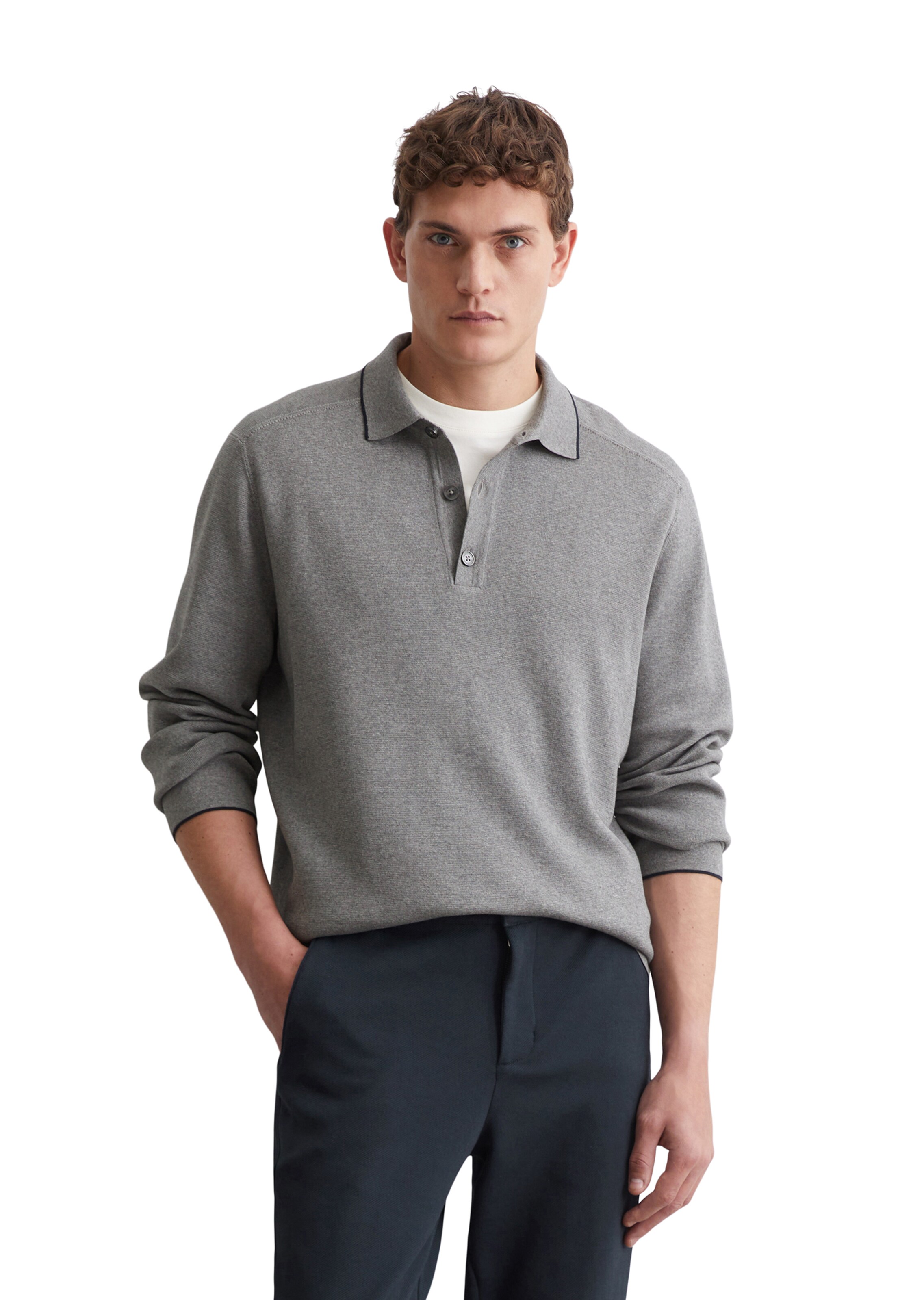 Marc O'Polo Sweater in Grey: front