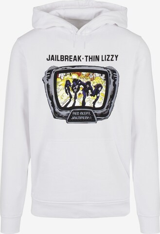 Sweat-shirt 'Thin Lizzy - Jailbreak' Merchcode en blanc : devant