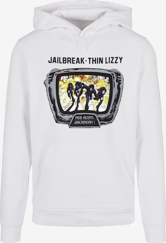 Merchcode Sweatshirt 'Thin Lizzy - Jailbreak' in White: front