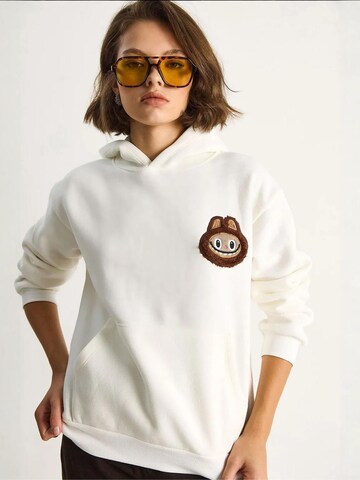 Bianco Lucci Sweatshirt in Beige: voorkant