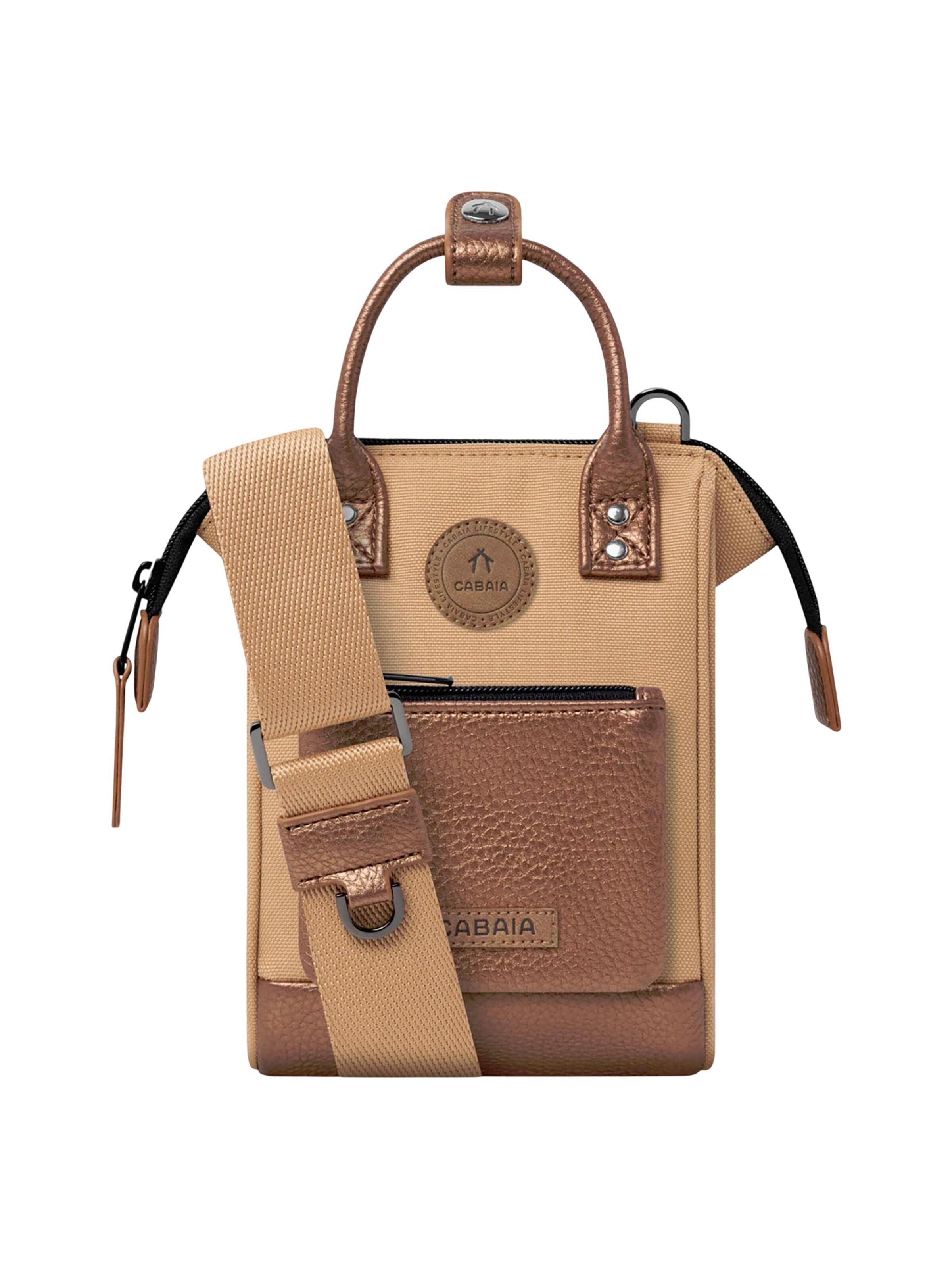 Cabaia Crossbody Bag 'Nano Launceston' in Beige: front