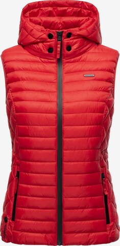 Gilet 'Hasenpfote' di MARIKOO in rosso: frontale