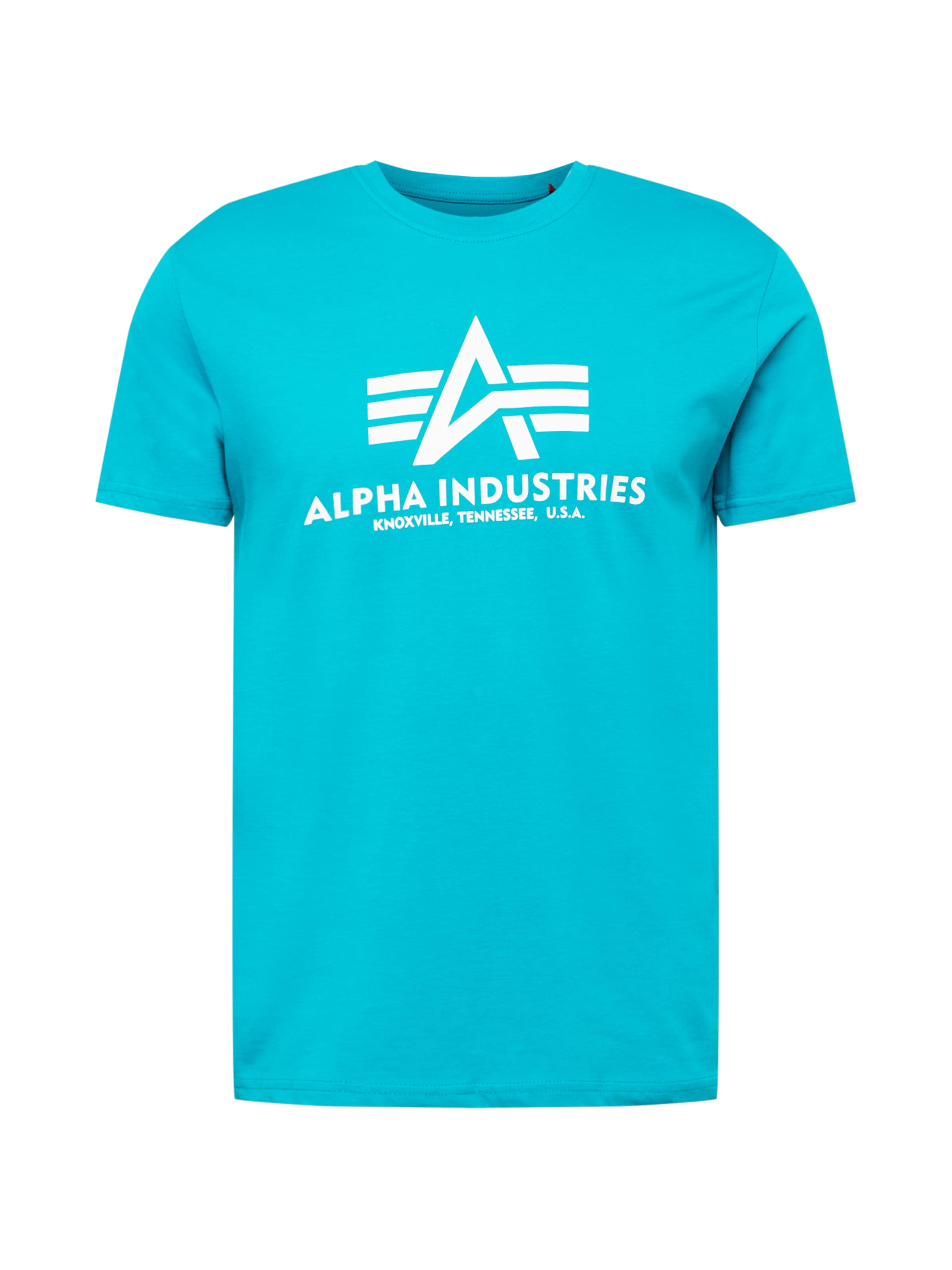 ALPHA INDUSTRIES Μπλουζάκι σε μπλε: μπροστά