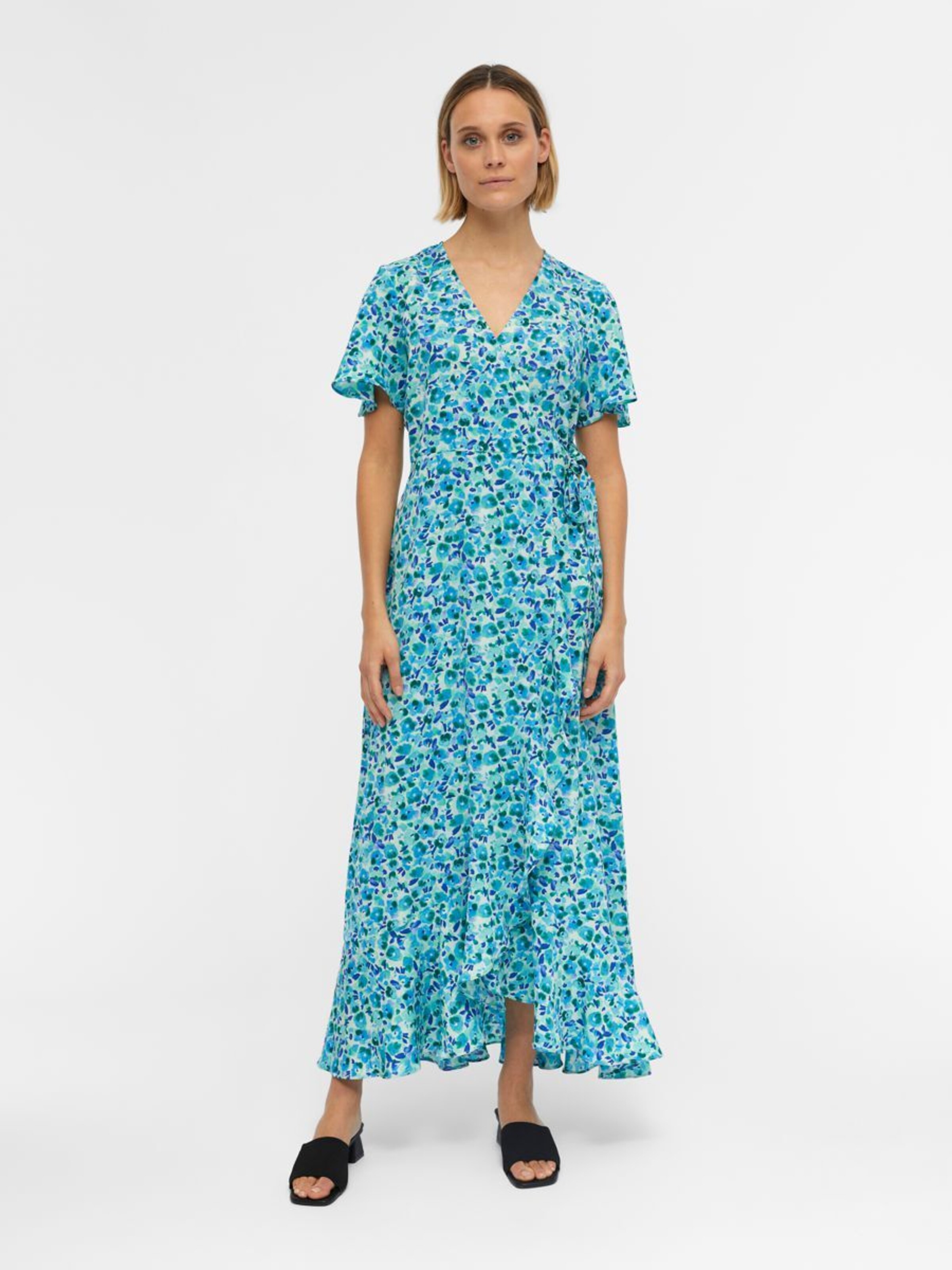 Frauen Kleider OBJECT Kleid in Aqua - RQ71103 Frauen Kleider OBJECT Kleid in Aqua - RQ71103