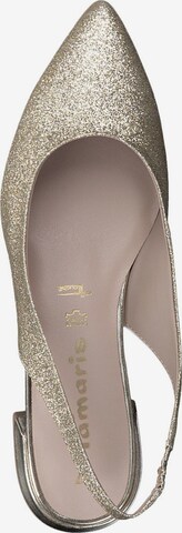 TAMARIS Slingpumps in Goud