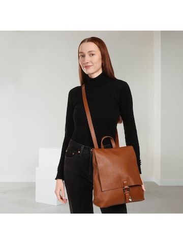 Sac à dos Florence en marron : devant