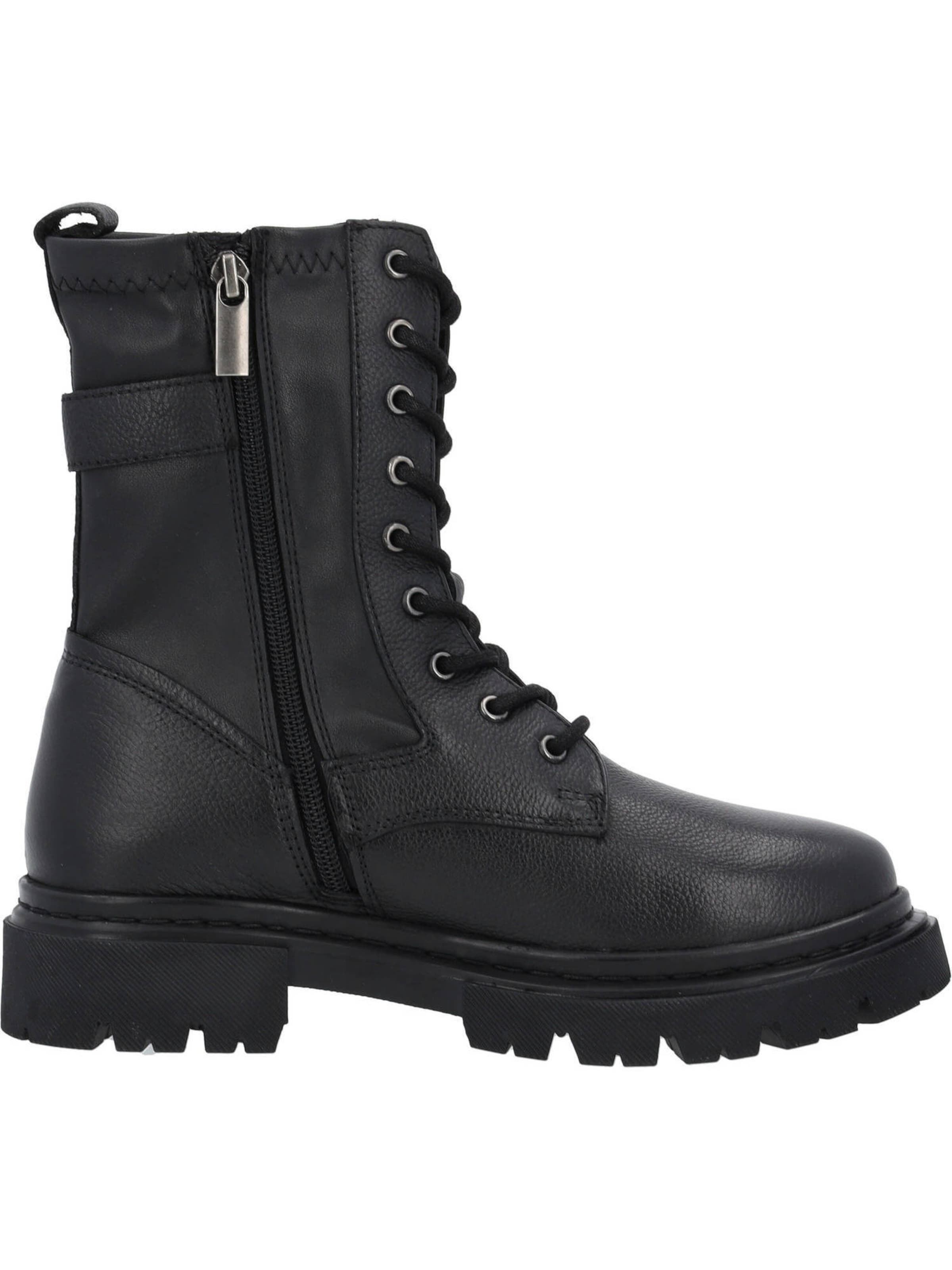 Palado Schnürstiefelette 'Olepas' in Schwarz