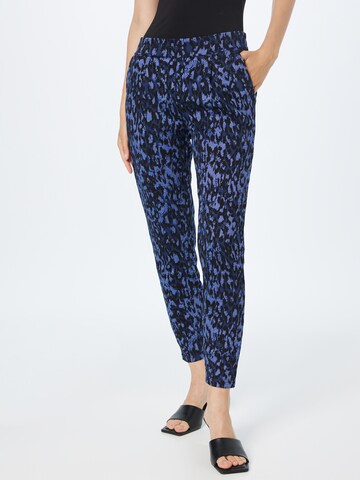 Coupe slim Pantalon chino ICHI en bleu : devant