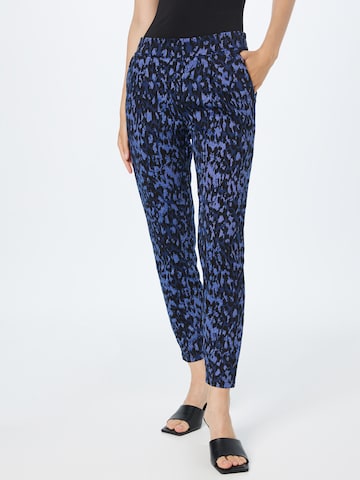 ICHI Slim fit Pants in Blue: front