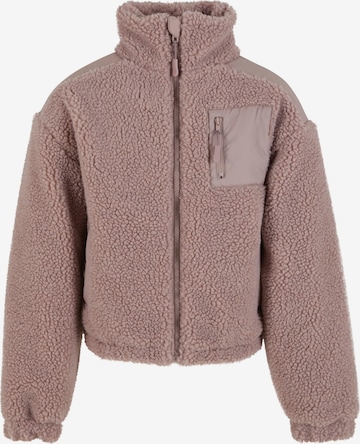 Urban Classics Флисовая куртка в Ярко-розовый: спереди