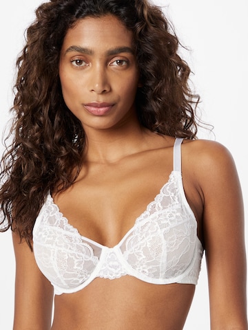 Lindex Triangle Bra 'Aster Emelie' in White: front