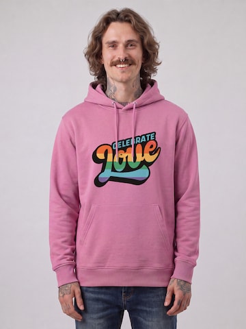 Sweat-shirt 'Celebrate Love' Watapparel en rose : devant