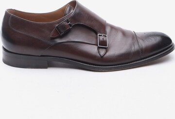 BOSS Black Flats & Loafers in 45 in Brown: front