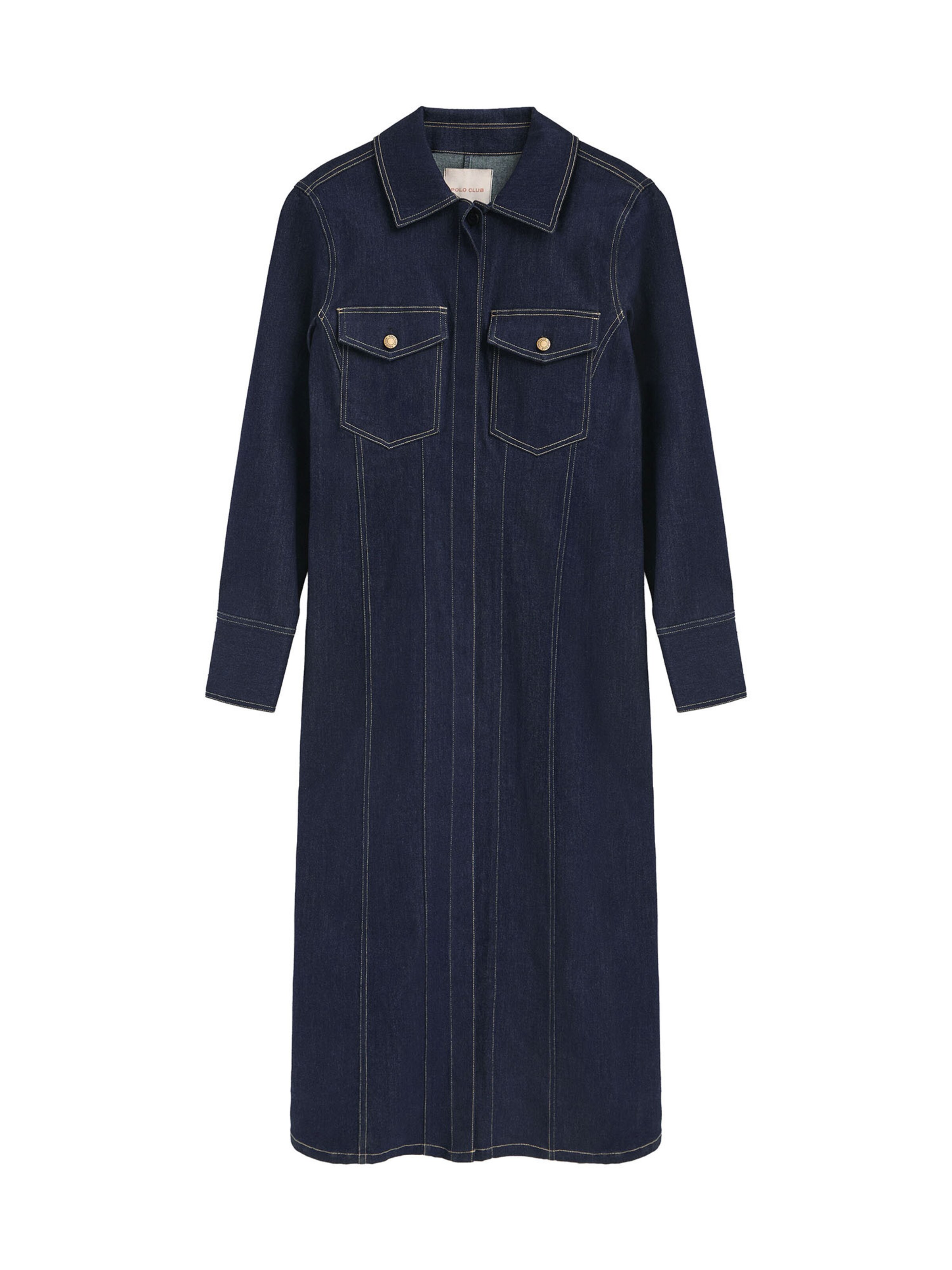 Polo Club Blusenkleid in blue denim, Produktansicht