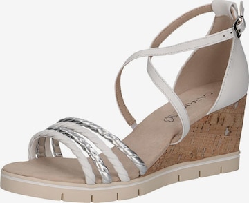 CAPRICE Sandals in White: front