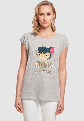 ABSOLUTE CULT T-Shirt 'Tom and Jerry - Nope Not Today' in Grau: Vorderseite