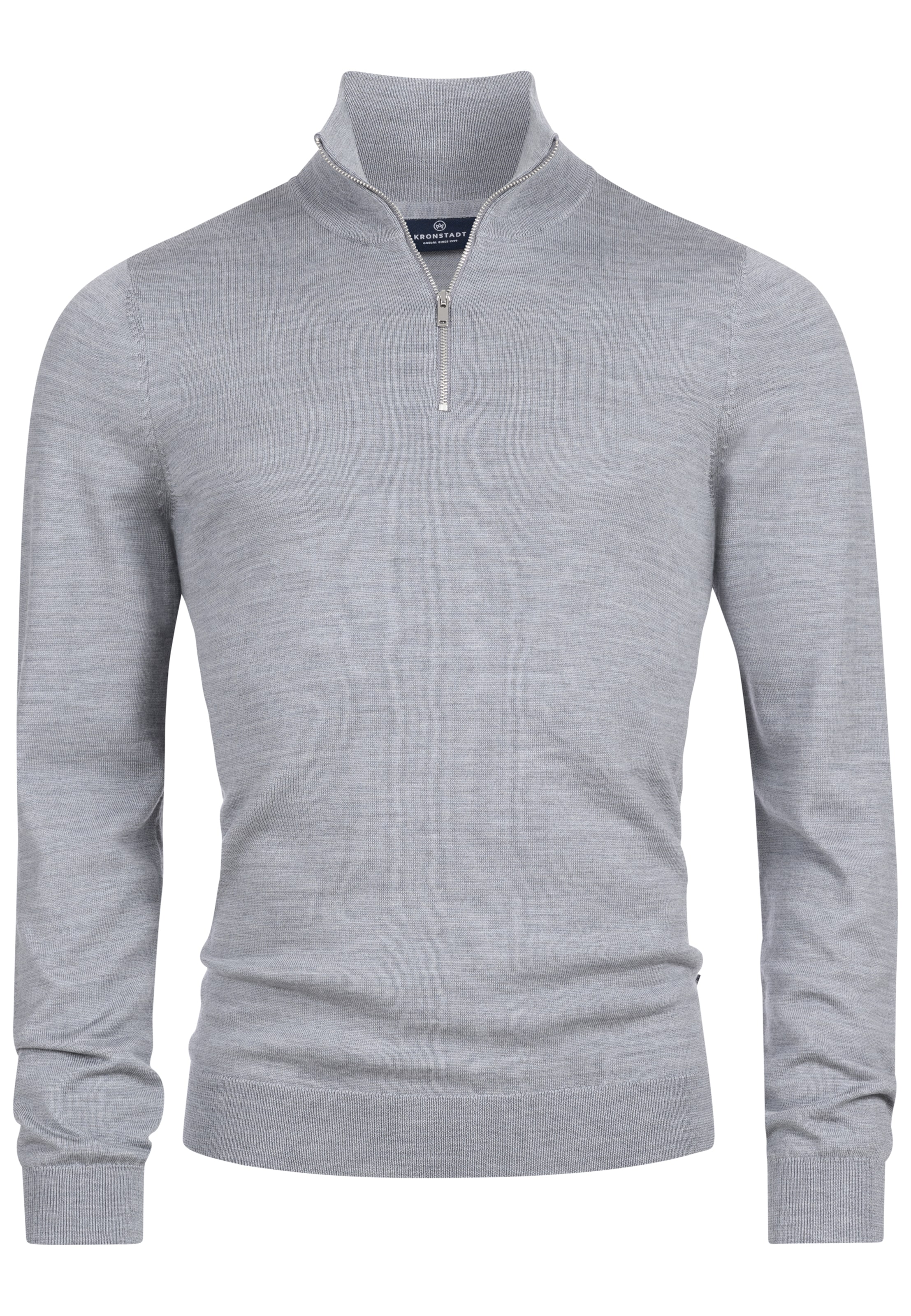 Kronstadt Sweater 'Johannes' in Grey: front