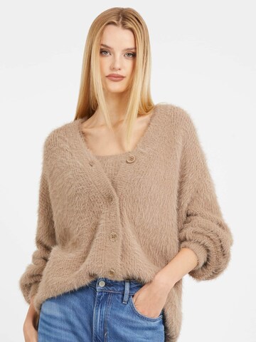 GUESS Pullover in Braun: Vorderseite