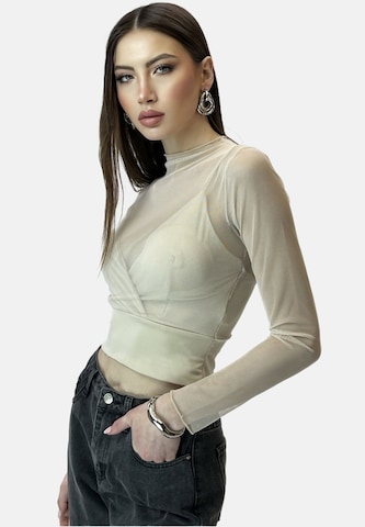 T-shirt Elara en beige : devant