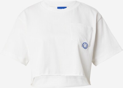 HUGO T-shirt 'Darondia' en bleu roi / blanc, Vue avec produit