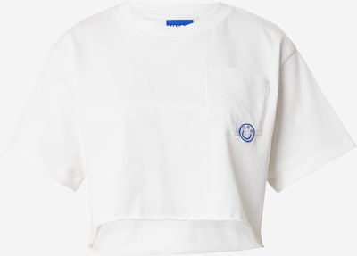 HUGO Blue T-shirt 'Darondia' en bleu roi / blanc, Vue avec produit