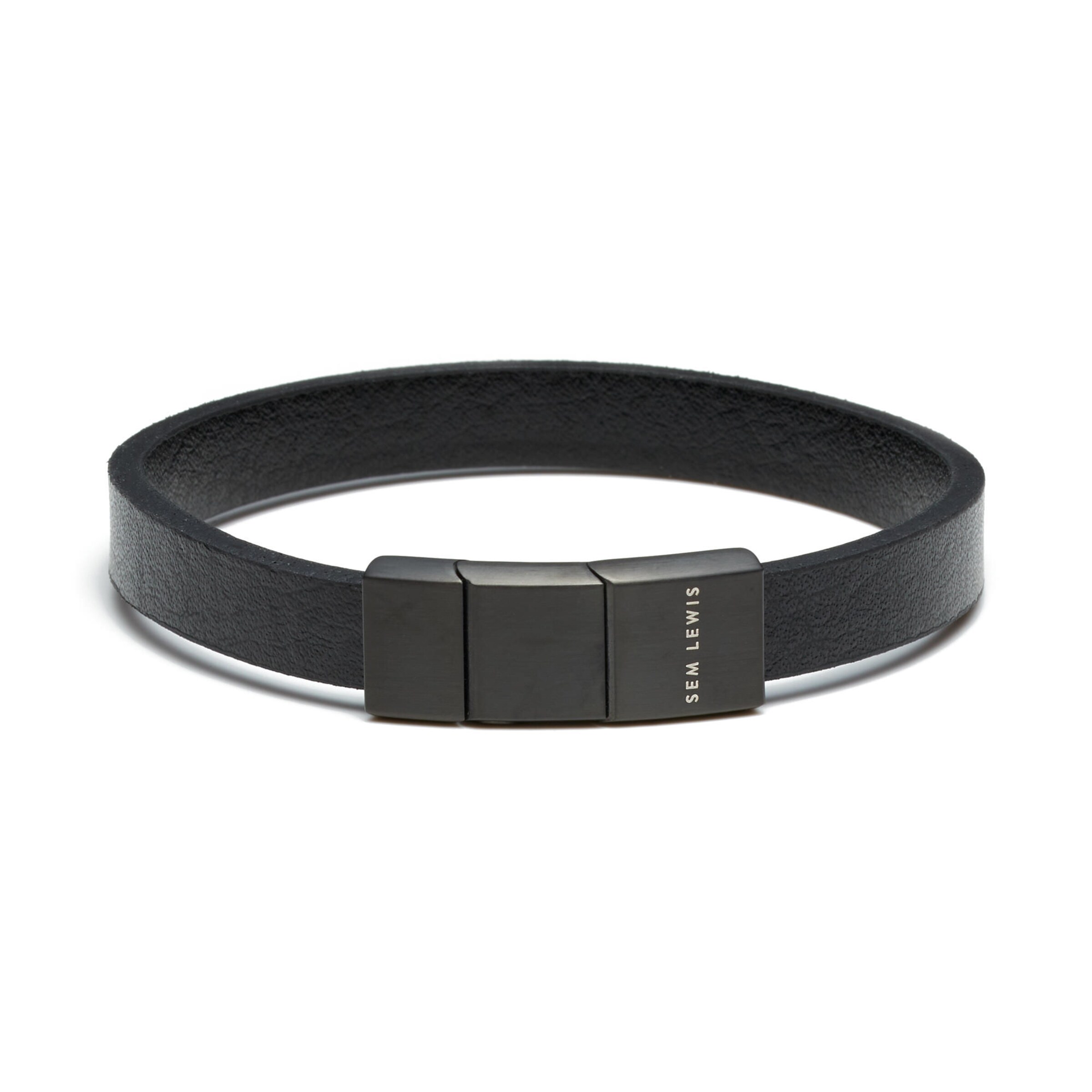 Bracelet Sem Lewis en noir : devant