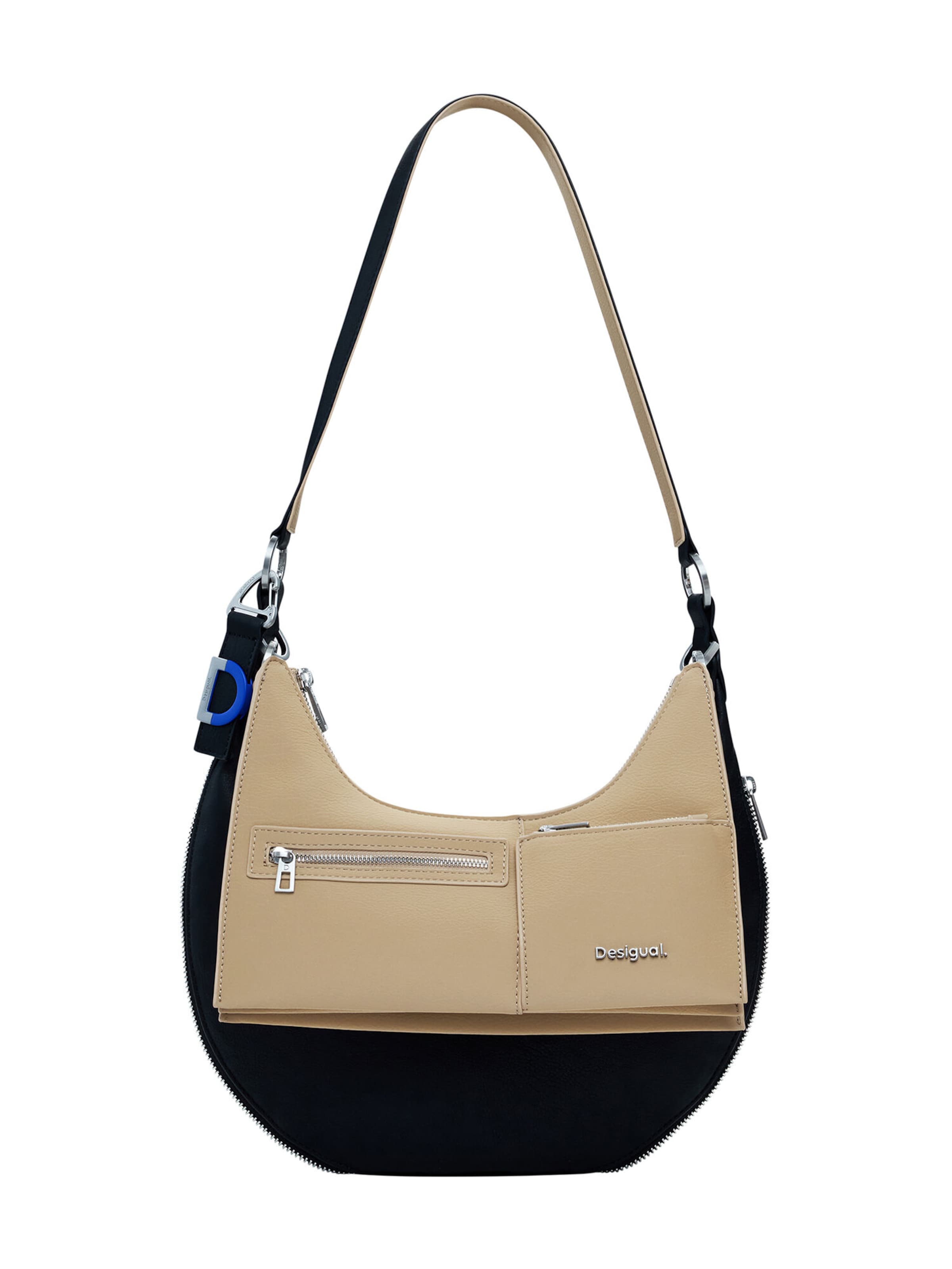 Desigual - Bolso de hombro en negro: frente