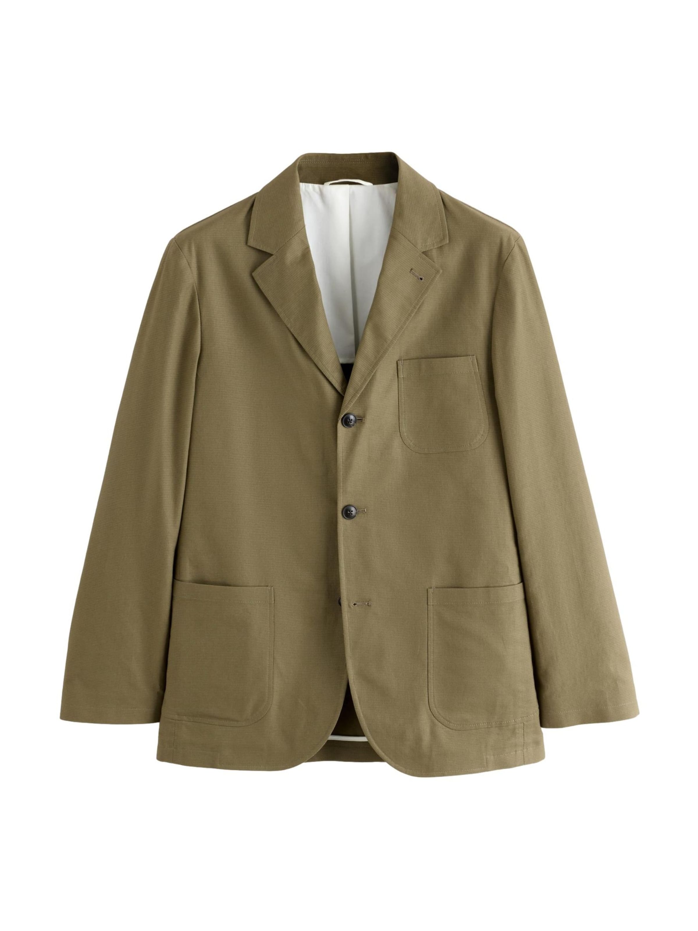 Next Regular fit Colbert in Groen: voorkant