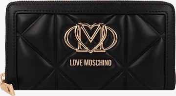 Portamonete 'Embossed' di Love Moschino in nero: frontale