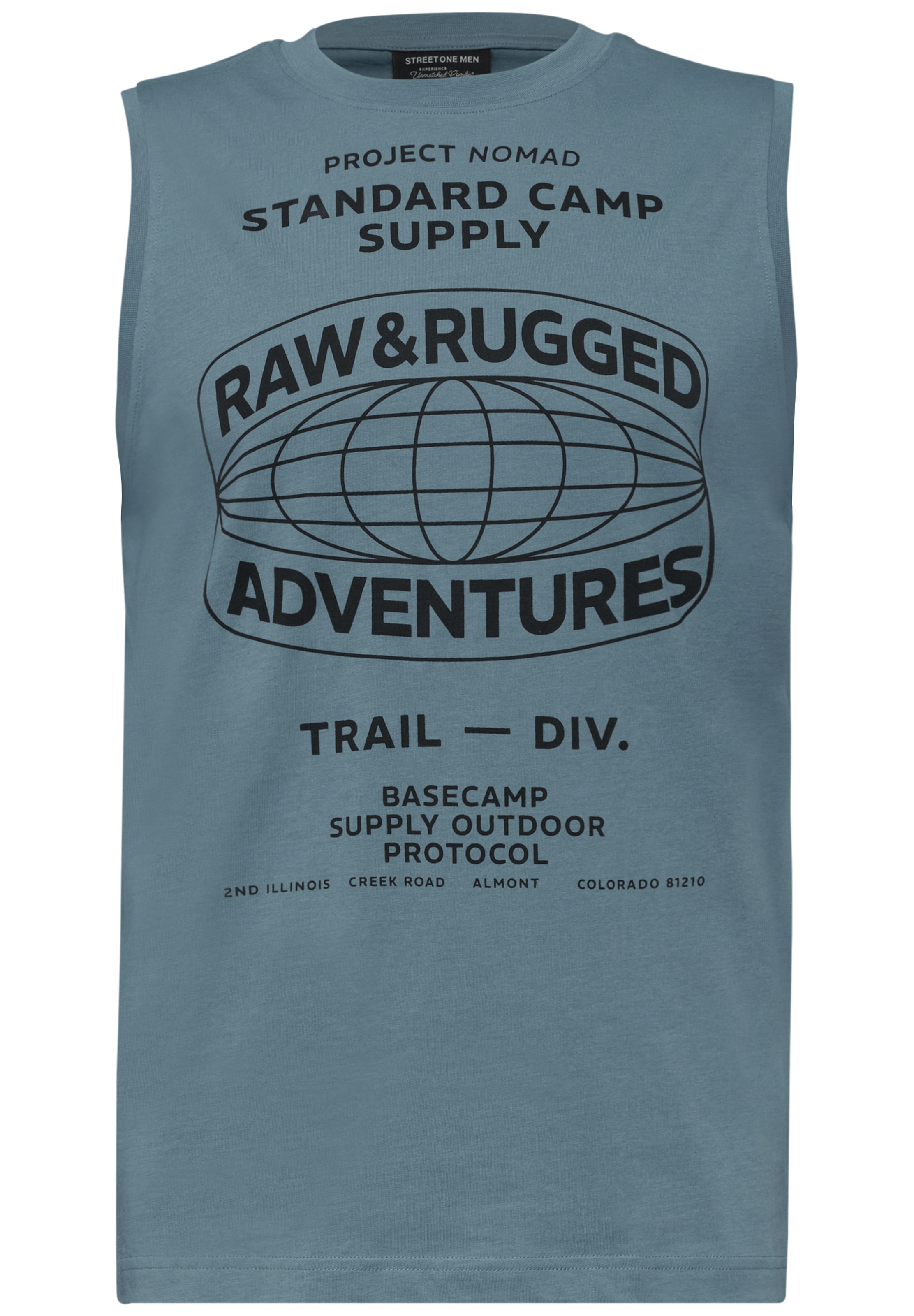 Street One MEN Shirt in Blue: front