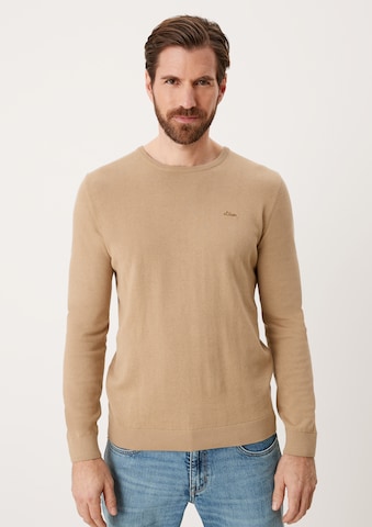 s.Oliver Sweater in Brown: front