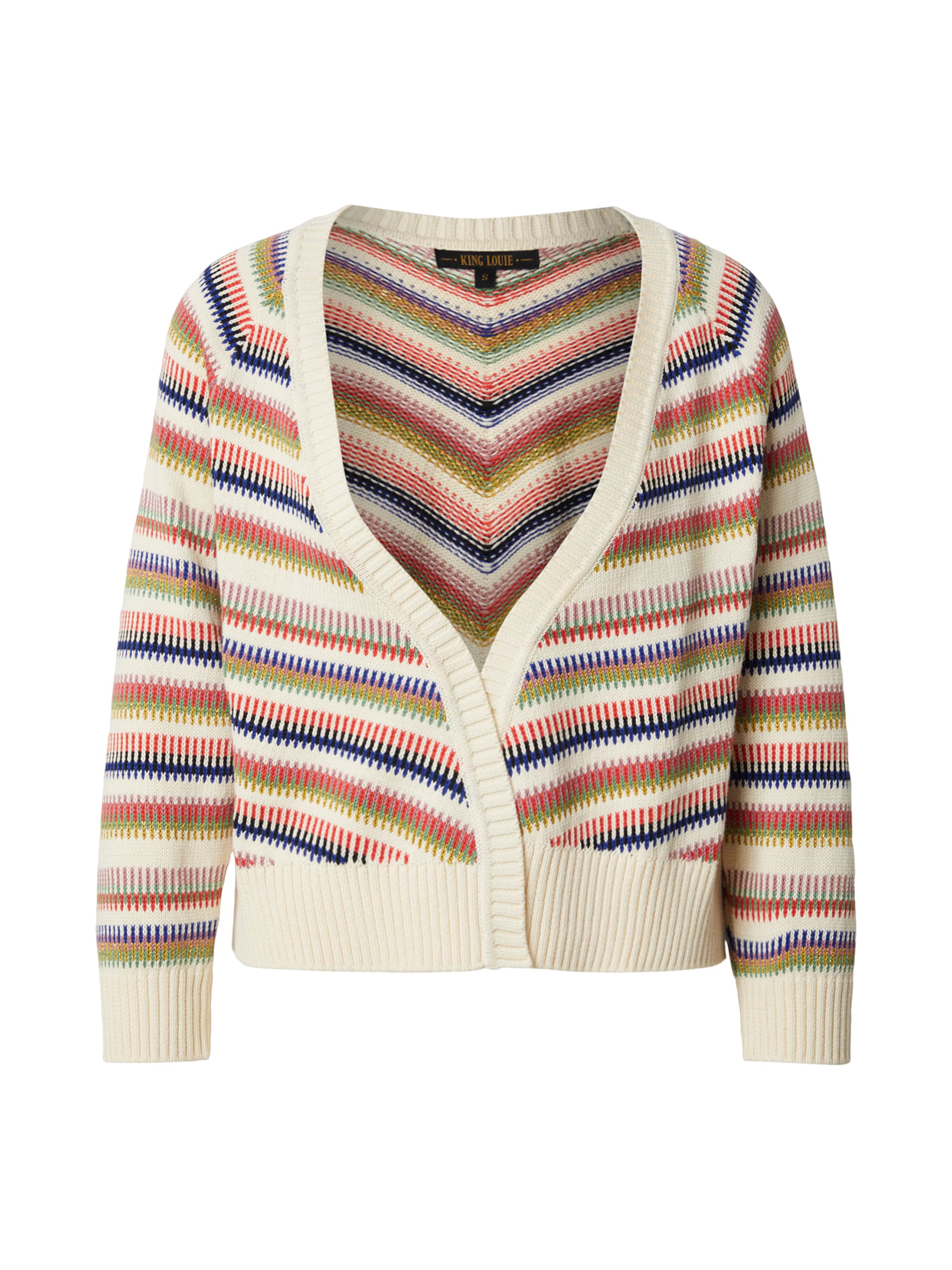 King Louie Вязаная кофта 'Blanca' в Серый: спереди