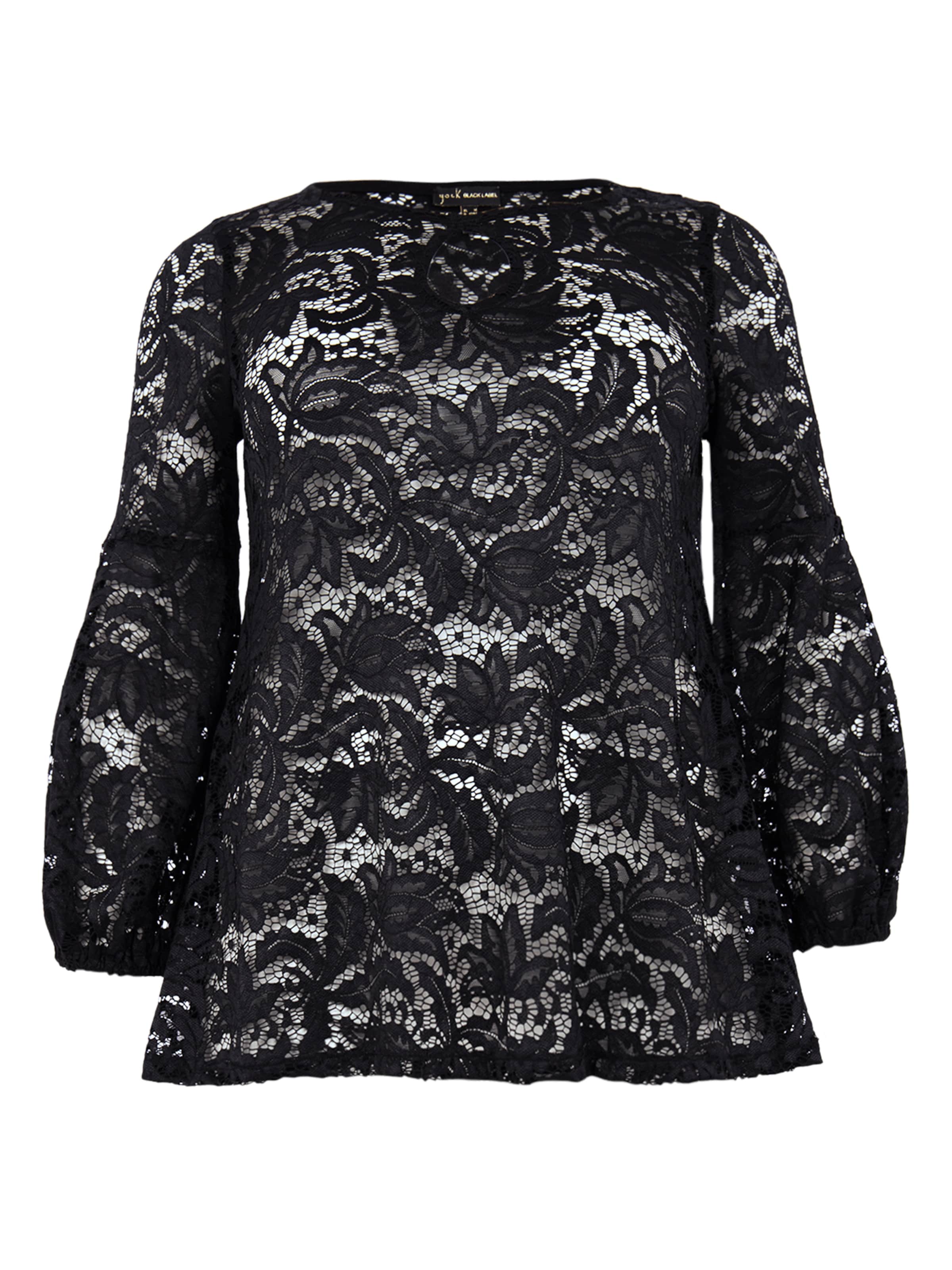 YOEK Tuniek in Zwart: voorkant