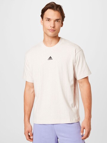 ADIDAS SPORTSWEAR Performance Shirt in Beige: front