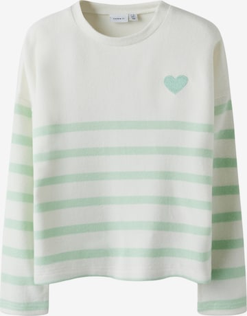 NAME IT Sweater 'NKFLine' in Green: front