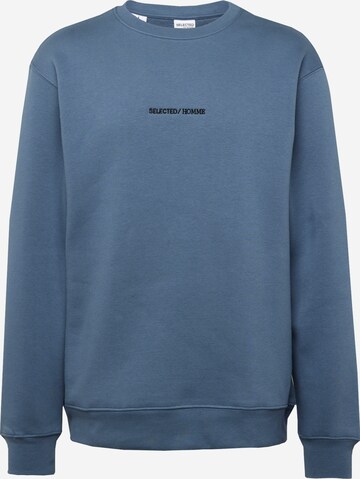 SELECTED HOMME Sweatshirt 'HANKIE' in Blue: front